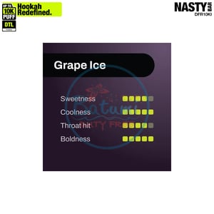 NASTY Hooqa DFR10Ki Grape Ice 2 NASTY Hooqa DFR10Ki Grape Ice