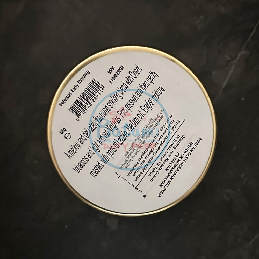 peterson-early-morning-50g-tin-my-1 Peterson Early Morning 50g